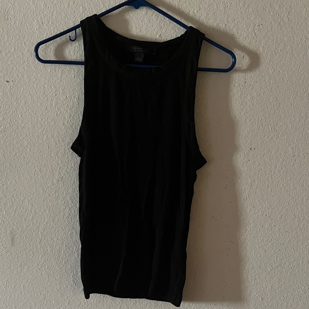 All Saints Classic Black Tank Top